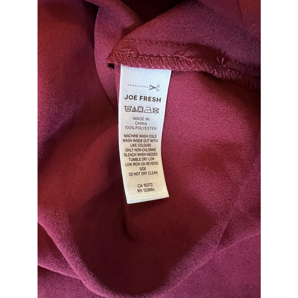 JOE FRESH Burgundy Long Side Slit Tank Sleep Slip Dress M - Picture 10 of 11
